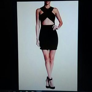 NWT L'atiste By Amy Black Cocktail Dress